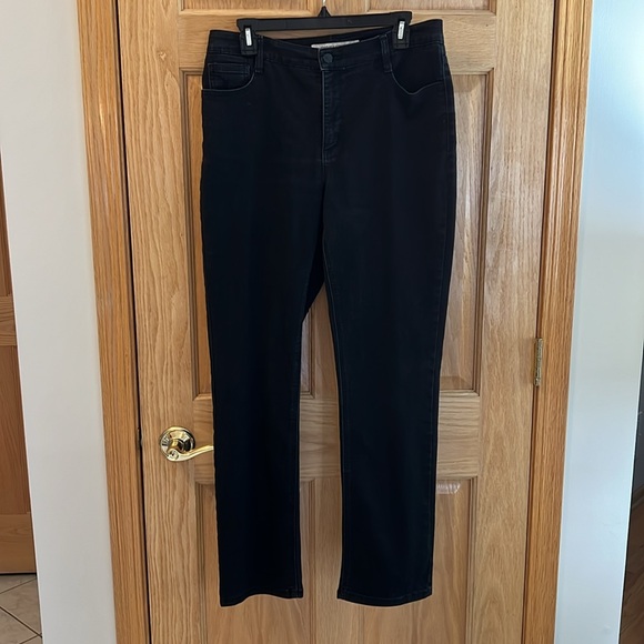 Jones New York Jeans - Beautiful Black Pants - Lexington Straight - Size 12 - Picture 12 of 16